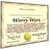 Worry Wort Certificate and Membership Card by Bob Proko