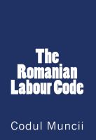 Cover for 'The Romanian Labour Code'