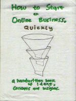 Cover for 'The handwritten book on how to start an Online Business: A collection of Ideas, Concepts and Insights'