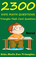 Cover for '2300 Kids Math Questions : Triangles Flash Card Questions'