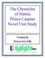 Cover for 'The Chronicles of Narnia Prince Caspian Novel Unit Study'