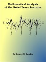 Cover for 'Mathematical Analysis of the Nobel Peace Lectures'