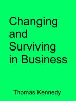 Cover for 'Changing and Surviving in Business'