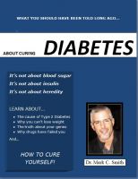 Cover for 'Curing Type 2 Diabetes - What you should know about blood sugar, insulin, and heredity'