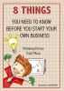8 Things You Need To Know Before You Start Your Own Business by Mohamad Imran