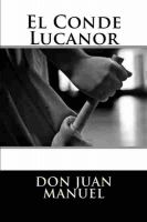 Cover for 'El Conde Lucanor'