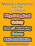 Maslow's Hierarchy For The 21st Century by Stanley Bronstein