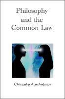 Cover for 'Philosophy and the Common Law'