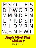 Cover for 'Simple Word Find Volume 2'