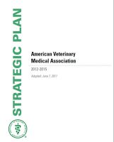 Cover for 'AVMA Strategic Plan 2012-2015'