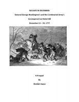 Cover for 'Six Days in December:  General George Washington's and the Continental Army's Encampment on Rebel Hill, December 13 - 19, 1777'