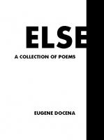 Cover for 'Else: A Collection of Poems'