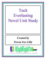 Cover for 'Tuck Everlasting Novel Unit Study'