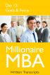 Millionaire MBA Day 13: Goals & Focus by Millionaire MBA 