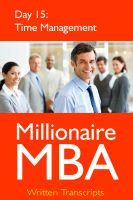 Cover for 'Millionaire MBA Day 15: Time Management'