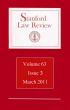 Stanford Law Review: Volume 63, Issue 3 - March 2011 by Stanford Law Review