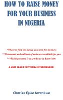 Cover for 'How to raise money for your business in Nigeria'