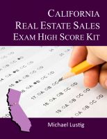 Cover for 'California Real Estate Sales Exam High-Score Kit'