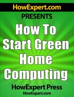 How To Start Green Home Computing cover