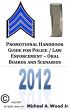 Promotional Handbook Guide for Police / Law Enforcement - Oral Boards and Scenarios by Michael Wood