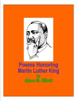 Cover for 'Poems Honoring Dr. Martin Luther King'