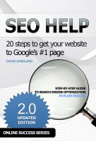 Cover for 'SEO Help: 20 steps to get your website to Google's #1 page 2nd Edition'
