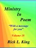 Ministry in Poem Vol 18 by Rick King