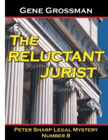 Cover for 'The Reluctant Jurist - Peter Sharp Legal Mystery #8'