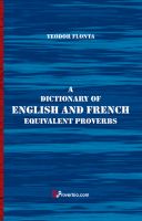 Cover for 'A Dictionary of English and French Equivalent Proverbs'