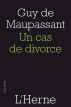 Un cas de divorce by Guy de Maupassant