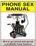 Phone Sex Manual by Nick Shoveen
