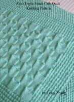 Cover for 'Aran Triple Stitch Crib Quilt Knitting Pattern'