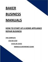 Cover for 'How To Start Up Your Own Home Appliance Repair Business'
