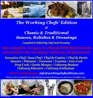 Cover for 'The Working Chefs' Edition of Classic & Traditional Sauces, Relishes & Dressings.'