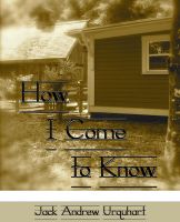 Cover for 'How I Come to Know'