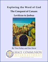 Cover for 'Exploring the Word of God The Conquest of Canaan: Leviticus to Joshua'