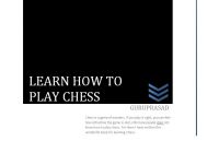 Cover for 'LEARN HOW TO PLAY CHESS'
