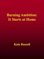Cover for 'Burning Ambition: It Starts at Home'