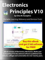Cover for 'Electronics Principles V10'