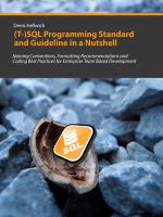 Cover for '(T-)SQL Programming Standard and Guideline in a Nutshell'