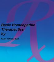 Cover for 'Basic Homeopathic Therapeutics'