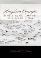 Cover for 'Kingdom Concepts: Examining the Dynamics of Kingdom Living'