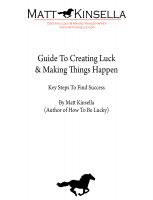 Cover for 'Guide to Creating Luck & Opportunities'