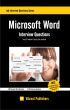 Microsoft Word Interview Questions You'll Most Likely Be Asked by Vibrant Publishers