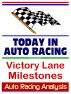 Auto Racing Analysis Today in Auto Racing: Victory Lane Milestones by Progressive Management