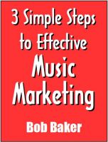 Cover for '3 Simple Steps to Effective Music Marketing (TheBuzzFactor.com Presents)'