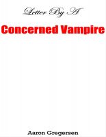 Cover for 'Letter By a Concerned Vampire'