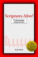 Cover for 'Scriptures Alive! - Colossians'