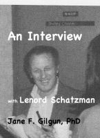 Cover for 'An Interview with Leonard Schatzman'