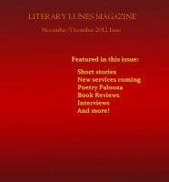 Cover for 'Literary Lunes Magazine-November/December 2012'